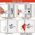 thumbnail image 3 of Clearance Sale Portable Door Lock Double Hole Security Door Locker Travel Lockdown Locks For Traveling Hotel Home Apartment College, 3 of 9