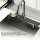 thumbnail image 4 of Alfombrilla protectora contra salpicaduras de fregadero para cocina y baño | Almohadilla colectora de goteo de grifo de silicona con bandeja de almacenamiento | Drenaje rápido | Se adapta a, 4 of 4