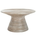 thumbnail image 2 of SAFAVIEH Cristina Round Metal Coffee Table, Grey White Wash, 2 of 8