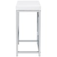thumbnail image 5 of Pemberly Row 5-piece Wood Counter Height Table Set White and Chrome, 5 of 19