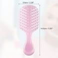 thumbnail image 2 of 1 Pc Women Leaf Style Hollow Comb Hair Brush for Straight Curly Hair Purple PP, 2 of 6