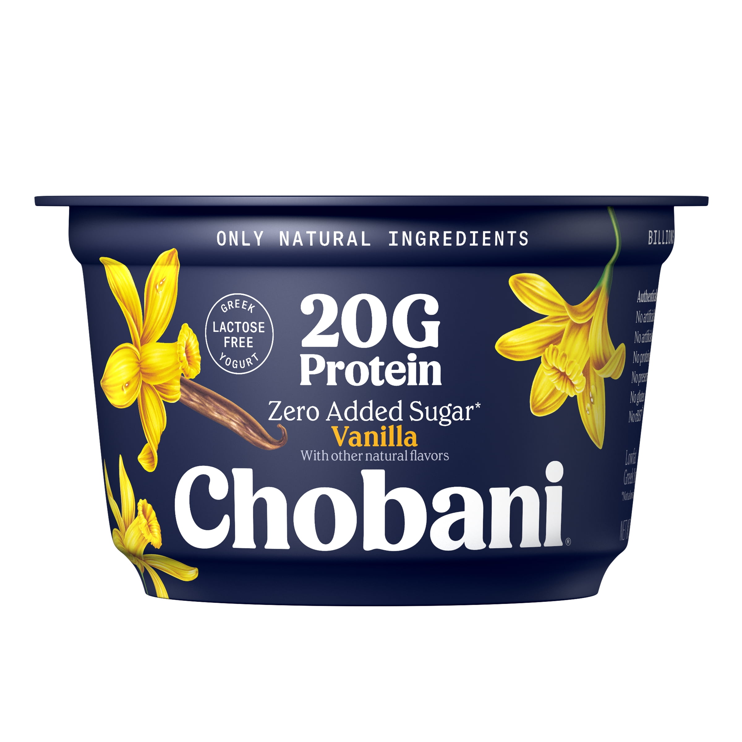 Chobani 20G Protein Low-Fat Greek Yogurt Vanilla 6.7 oz Cup