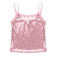 thumbnail image 3 of iiniim Kids Girls Shiny Sequined Camisole Tank Top for Jazz Hip Hop Modern Dance wear Vest Top Tee Shirts Pink 10, 3 of 7
