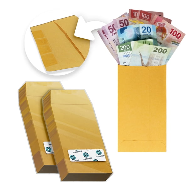 Sobre Coin No. 5 Oxford Color Amarillo con Cierre Engomado – Paquete con 200 Sobres