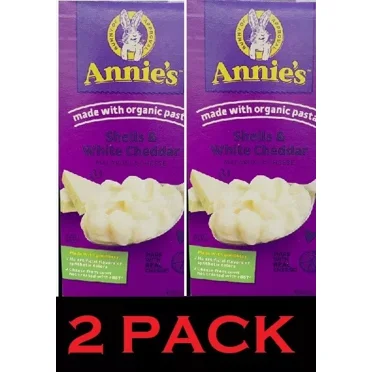 Annie's Macaroni & Cheese Shells & White Cheddar, 2 Pack, 6 oz