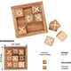 thumbnail image 2 of Tic Tac Toe para niños y adultos Mesa de centro Decoración de sala de estar y decoración de escritorio Juegos familiares Noche Juegos de mesa clásicos Madera Tamaño rústico 4 pulgadas, 2 of 5