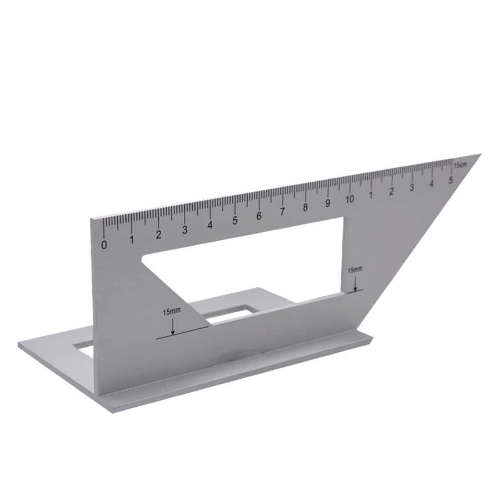 Right Angle Ruler Positioning Ruler,Right Angle Ruler Aluminum Alloy 90 Degrees L-Shaped Woodworking Carpenter Tool 0-200mm 