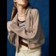 thumbnail image 5 of Sudadera Corta con Capucha y Cremallera para Mujer, Estilo Años 90, Larga, Cordón Ajustable y Bolsillos. Marrón L, 5 of 9