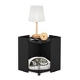 thumbnail image 4 of Furinno PELI 2-Tier Square End Table with Storage Shelf, Americano, 4 of 5