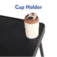 thumbnail image 4 of Mainstays Adjustable Personal Table with Cupholder & Ipad Tablet Holder, Black, 4 of 8