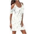 thumbnail image 1 of Pisexur Robe Sans Manches à Col en V Imprimée à Bretelles Mode pour Femmes, 1 of 4
