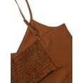 thumbnail image 5 of Women's Spaghetti Strap Knot Back Crop Top Wrap Cami Top, 5 of 5