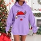 thumbnail image 5 of MHFRRA Sudadera con Capucha para Parejas, Divertida y A Juego, de Manga Larga, Estilo Informal y Deportivo Púrpura, 5 of 5