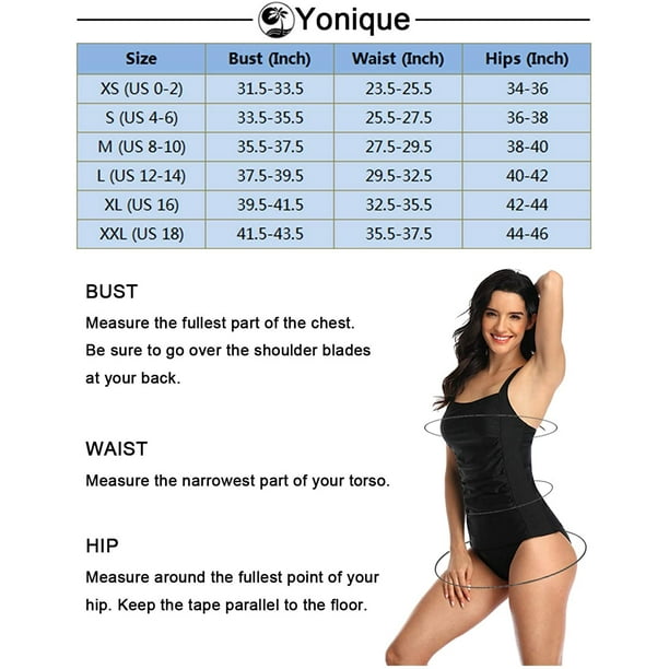 Yonique Tankini Bathing Suits for Women Tummy Control Swimsuits