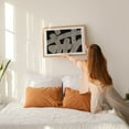 thumbnail image 3 of Ink Work 016 - Painting Abstract Modern Art Geometric Minimalist Black and White Pattern Unframed Wall Art Print 4 x 6 inches, 3 of 7