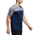 thumbnail image 3 of adidas Mens Training Essentials Tech Tee Conavycollegiate Heather, Medium, 3 of 6