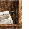 thumbnail image 4 of BirdRock Home Abaca Single Laundry Hamper - Hand Woven - Espresso, 4 of 5