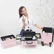 thumbnail image 3 of Equipaje cosmético multicapa libremente combinado, carrito de artista profesional, maleta de maquillaje, caja de herramientas para tatuaje, manicurista, 3 of 4