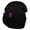 Black, variant on Ghost Embroidered 12 Inch Long Knitted Beanie - Yellow OSFM