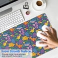 thumbnail image 4 of Long Mouse Pads for Desk,Colorful Dinosaurs Floral Motifs Pattern Desk Mats on Top Of Desks, Desk Mouse Pad Extra Large with 3mm Non-Slip Base and Stitched Edge for Gaming,Office,Work,Home 31.5"x11.8", 4 of 6