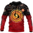 thumbnail image 2 of Sudadera con capucha estampada con bandera aborigen en el interior de arte aborigen Nueva sudadera con capucha y sudaderas para hombres y mujeres Sudadera con capucha de moda, 2 of 5