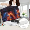 thumbnail image 5 of ZIATUBLE Wolf Dust Cover for Sewing Machine Large Sewing Machine Cover Dust Cover Reusable Sewing Machine Protective Dust Cover with Pockets for Extra Accessories Home Decor, 5 of 7