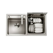 FOTILE SD2F-P3 2-in-1 Counter-top mounted Sink & Dishwasher combination system with heavy dish sanitizing