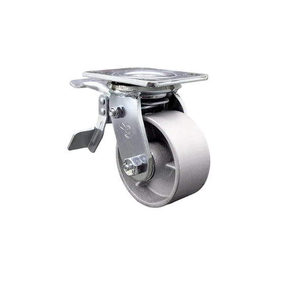 4 Inch Semi Steel Swivel Caster with Ball Bearing and Total Lock Brake SCC