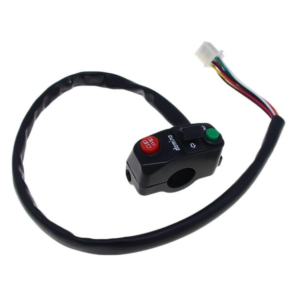 Interruptor de control del manillar de la motocicleta, fácil de instalar, interruptor de lámpara baja y alta, práctico para suministros de