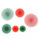 thumbnail image 5 of KAKOWELY 6 abanicos de papel plegables para festivales, con flores decorativas., 5 of 5