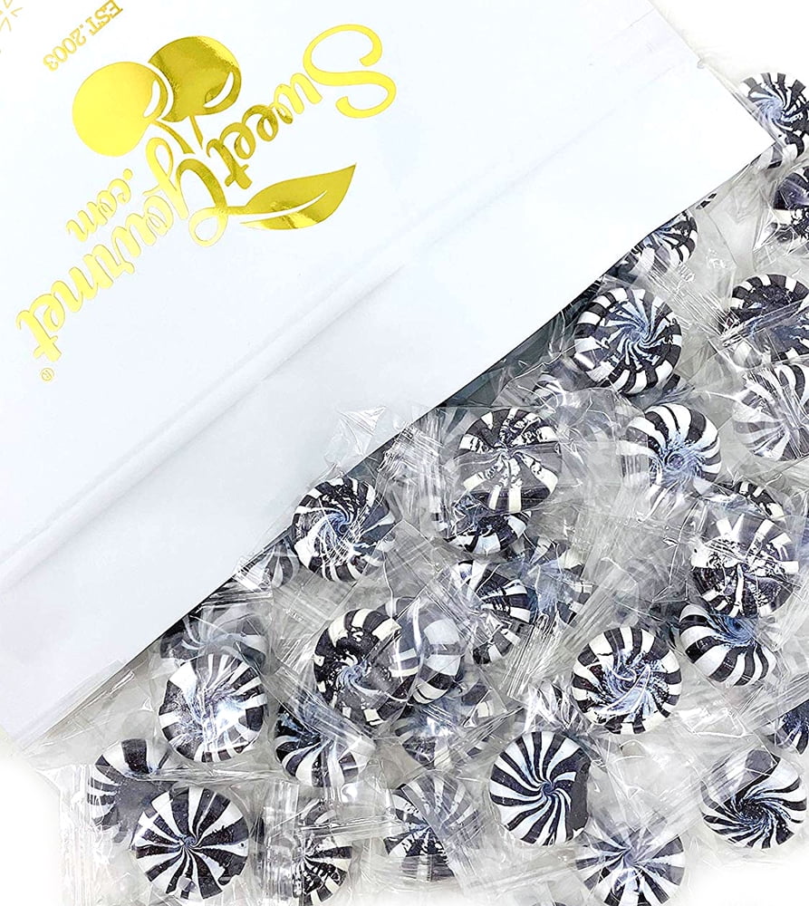 Primrose Licorice Starlites | Black and White Starlights | Bulk Hard Candy Wrapped | Kosher | 3 pounds