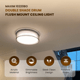 thumbnail image 3 of Maxim 10220BO 16 Po. Prime LED Lampe de Plafond Encastrable, Organza Noir, 3 of 8