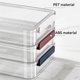 thumbnail image 4 of A4 Transparent Storage Box Portable Plastic Document Blue, 4 of 5
