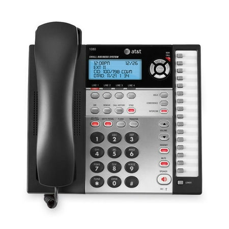 AT&T 1080 4-Line Expandable Corded Small Business Telephone with Digital Answering