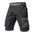 thumbnail image 6 of Shorts for Men Summer Straight Leg Stretch Knee Length Outdoor Hiking Cargo Shorts with Pockets Workwear, 6 of 9