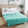 thumbnail image 4 of Topbuy 20 lbs 48'' x 72'' Weighted Blanket with Bamboo Fabric Cover &Glass Bead Green, 4 of 5