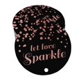 thumbnail image 1 of Inkdotpot Rose Gold Foil Paper Hang Tags Let Love Sparkle Wedding Favor Tags 50 Pieces, 1 of 1