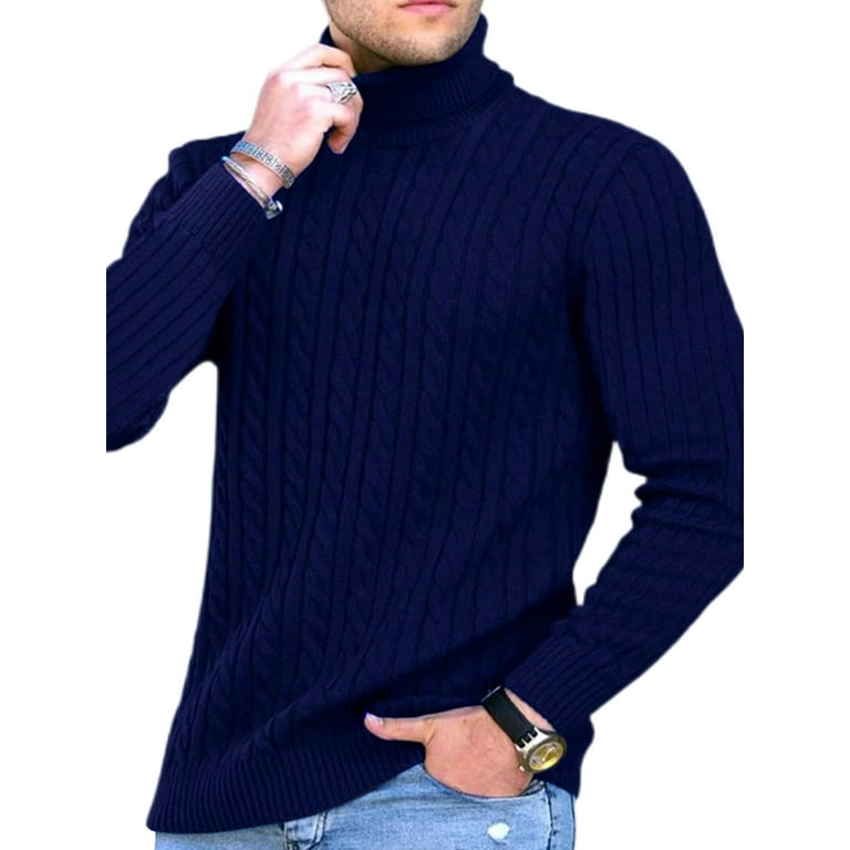 Mens Sweater Casual Deep V Neck Sweater Ribbed Knit Slim Fit Long Sleeve  Pullover Tops Comfortably Knitted Long Sleeve Casual Business Pullover  Dress Sweaters Cable Knit Sweater jumper at  Men's Clothing