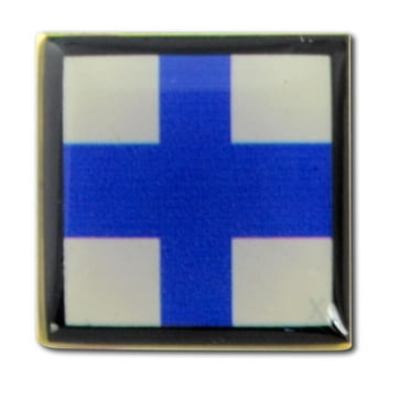 Nautical Code Flag Lapel Pin - X - X-Ray