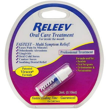 RELEEV Oral Care Treatment 0.10 oz (Pack of 2) (Best Treatment For Oral Herpes)