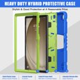 thumbnail image 5 of XYX Case for Samsung Galaxy Tab A9+ 11.0 inch (SM-X210/SM-X215/SM-X216), Dual Layer Slim Heavy Shockproof Rugged Protective Cover Case with Kickstand (Blue Lime), 5 of 7