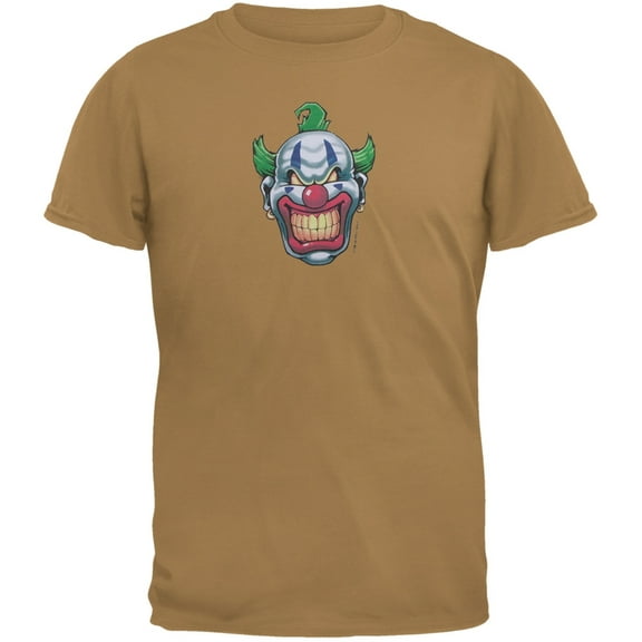 Joker Grinning Brown Adult T-Shirt - Medium