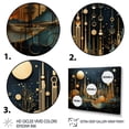 thumbnail image 3 of Designart "composition Constellations I" Abstract Collages Floater Framed Wall Decor, 3 of 7