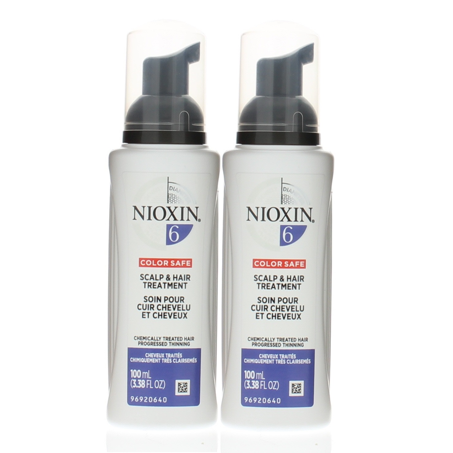 Nioxin Hair Care System 6 Scalp & Hair Treatment 3.38oz (Pack of 2