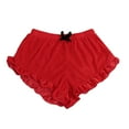 thumbnail image 1 of Babysbule Shorts pour Femmes Liquidation Pyjama en Velours Aguichant avec Nœud, 1 of 4