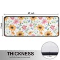 thumbnail image 5 of Kitchen Rugs Sets Of 2,White Sunflower Colorful Flower Pattern Anti Fatigue Kitchen Mat Rugs Non Slip Washable,Decorative Kitchen Floor Mats for Kitchen,Sink,Laundry,17"x47"+17"x47", 5 of 5