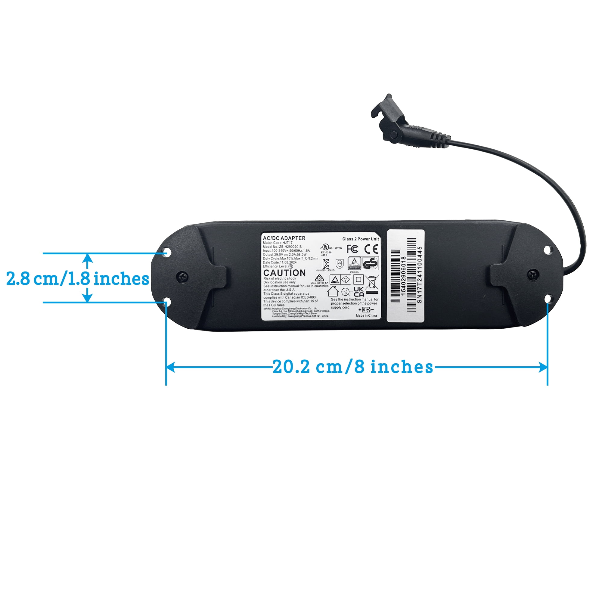 Richmat Adapter Bed Class 2 Power Unit Power Supply Model HJT17 ZB-H290020-B Kit Replacement