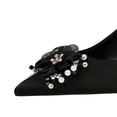 thumbnail image 2 of Women Pointed Toe Stiletto High Heels 7CM Wedding Pumps Rhinestones Pearls Flower Lace Netting for Bride Prom Party, 2 of 6