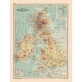 thumbnail image 2 of Bartholomew 25x32 Gold Ornate Wood Framed with Double Matting Museum Art Print Titled - Shetland Islands British Isles - Bartholomew 1892, 2 of 4