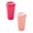 Pink, variant on 1 Pc 475ml Reusable Coffee Cups with Lids Plastic Tumblers Travel Mug Iced Coffee Cup for Adults and Kid Women Hot and Cold Drinks, Microwaveable, 5.91 Inch, Black